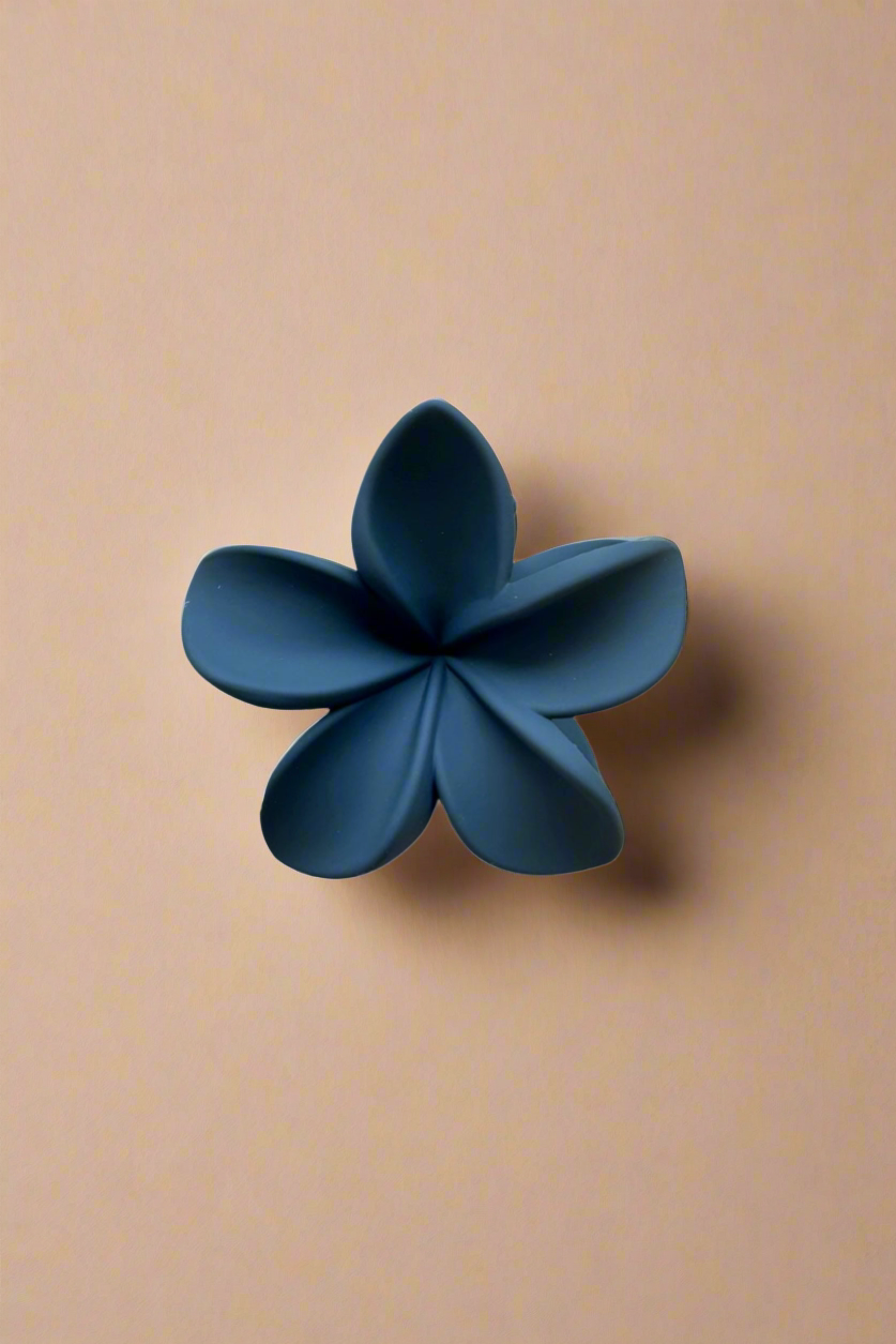 Flower clip - Matte Blue