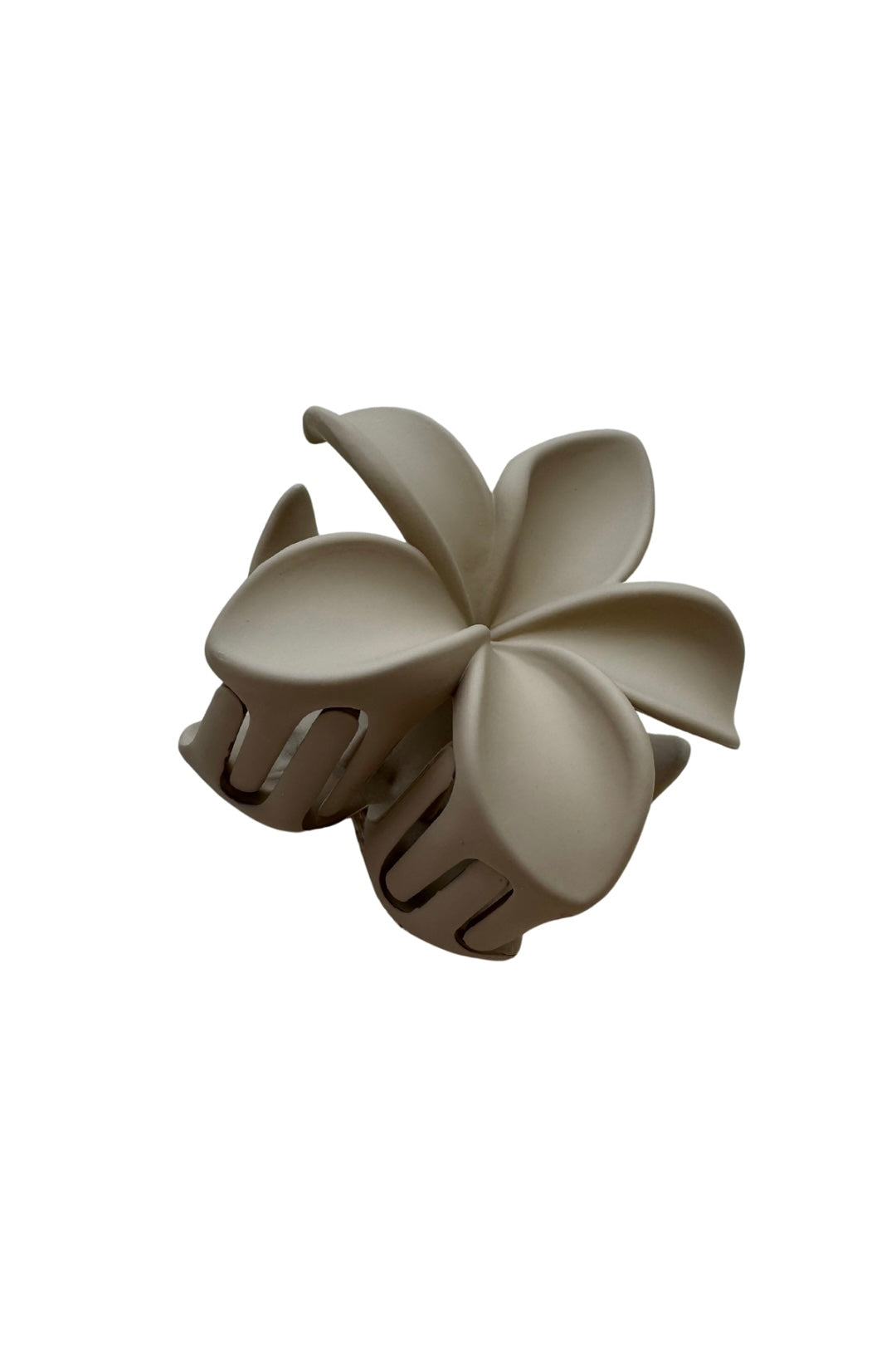 Flower clip - Matte Beige