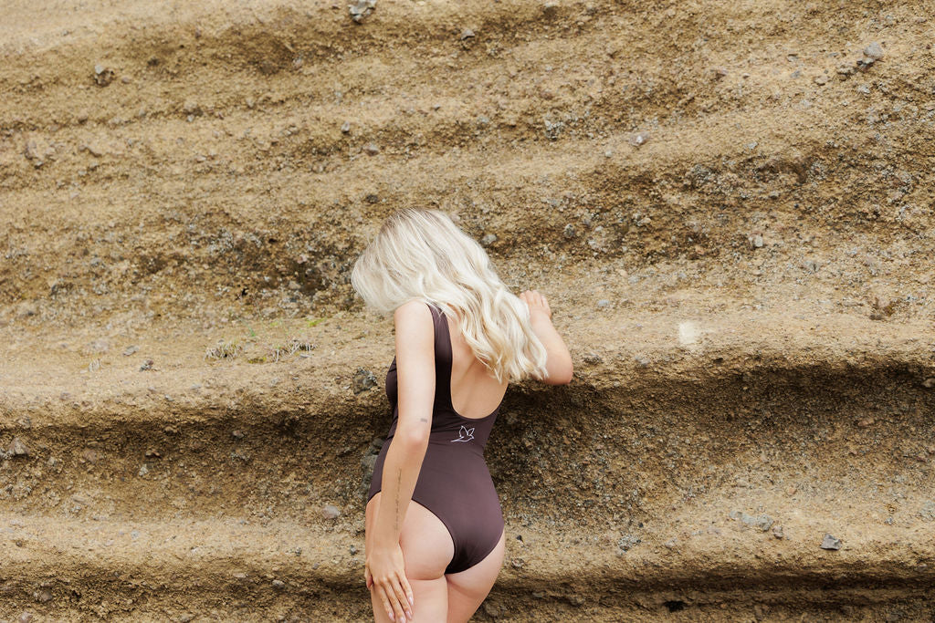 1041 - Brown swimsuit