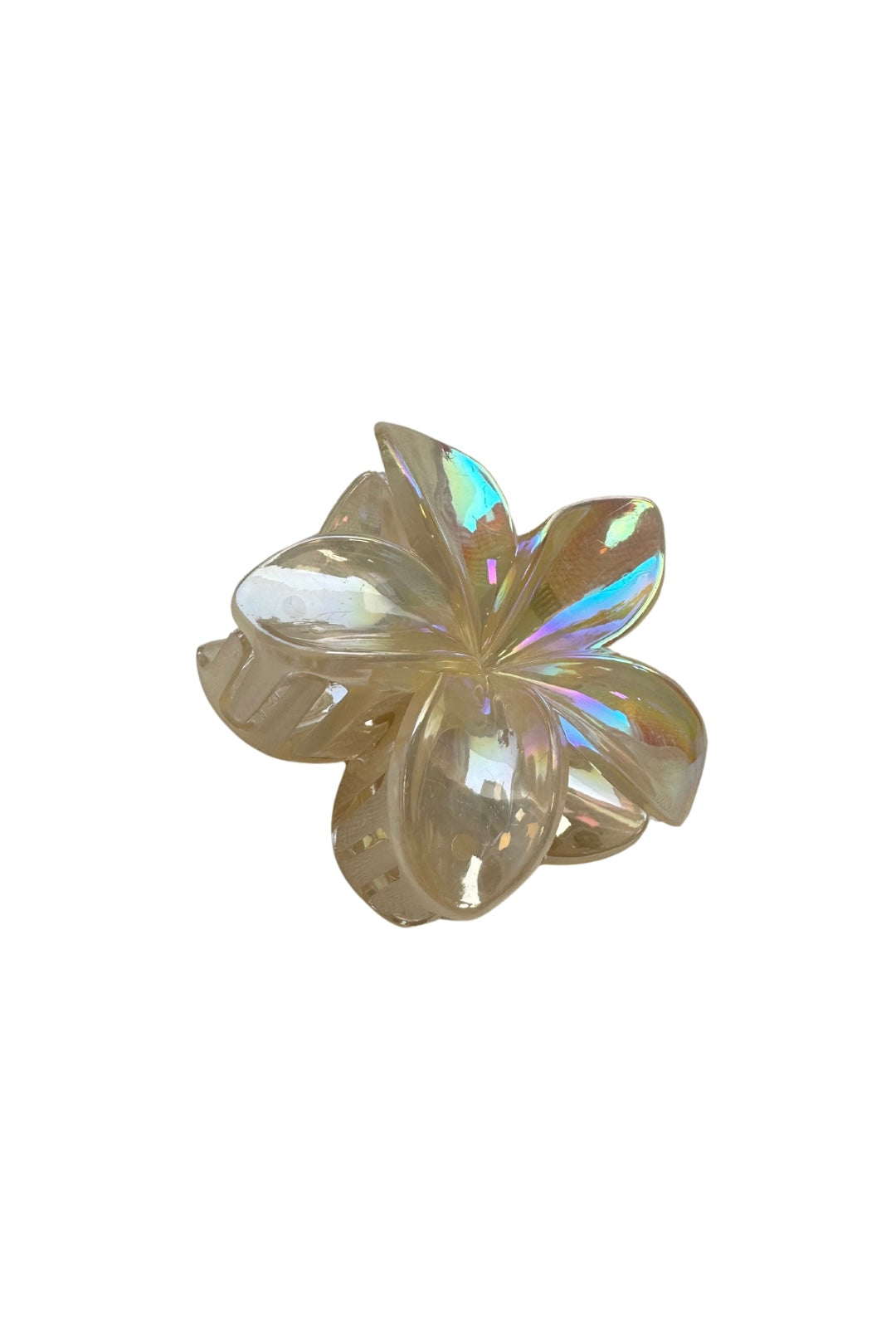 Flower clip - Clear Orange