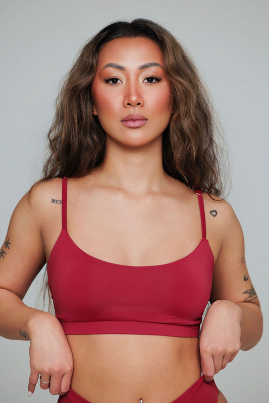 1004 - Vínrauður toppur