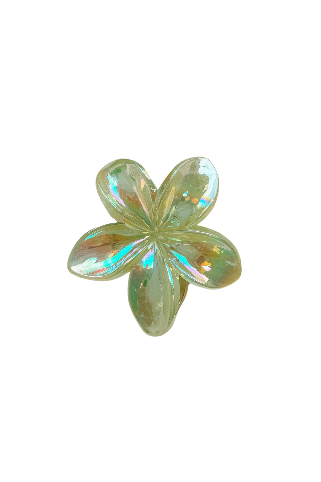 Flower clip - Clear Green