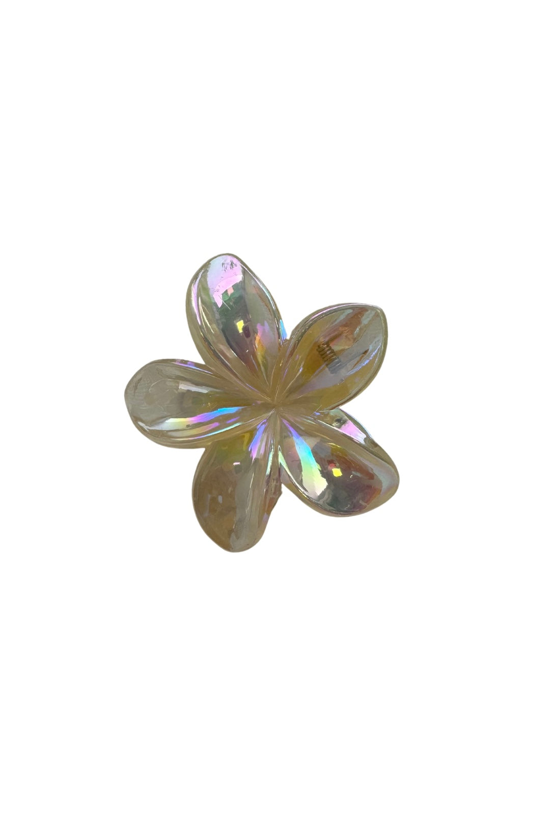 Flower clip - Clear Orange