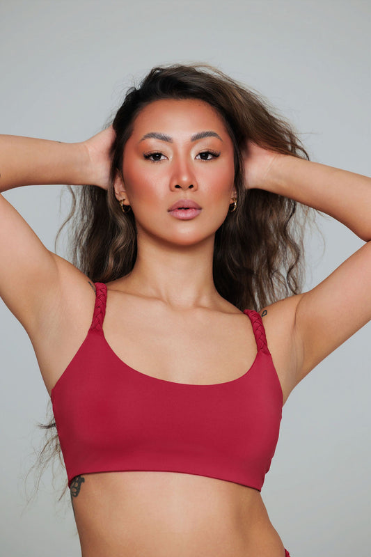 1013 - Vínrauður toppur