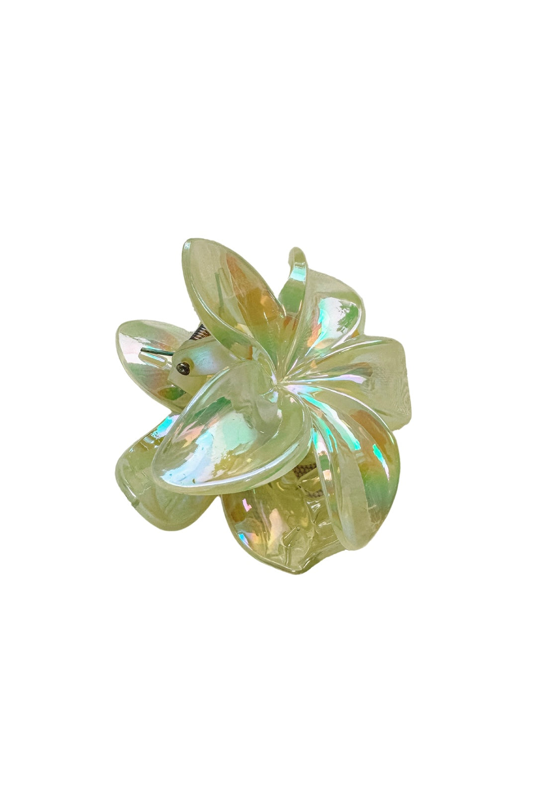 Flower clip - Clear Green