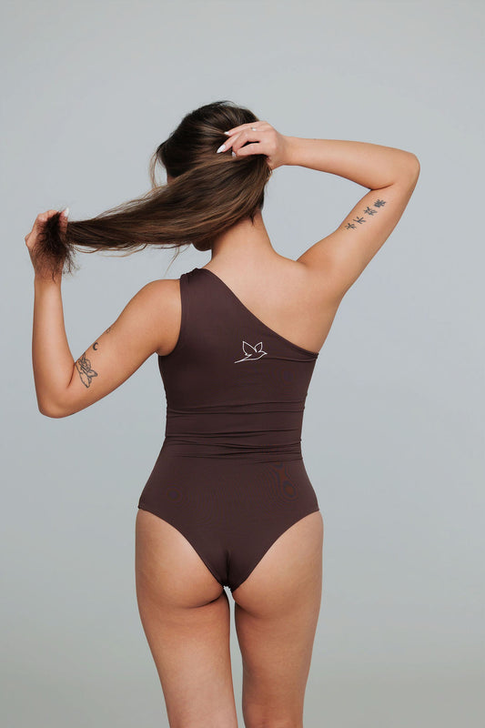 1000 - Brown Swimsuit