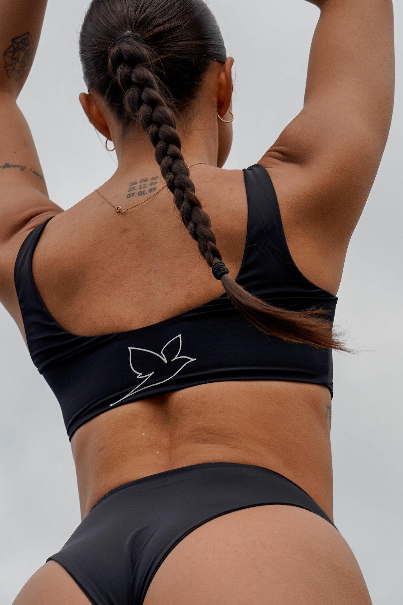 1002 - Black top | Icelandic Luxury Swimwear Brand | WAGTAIL
