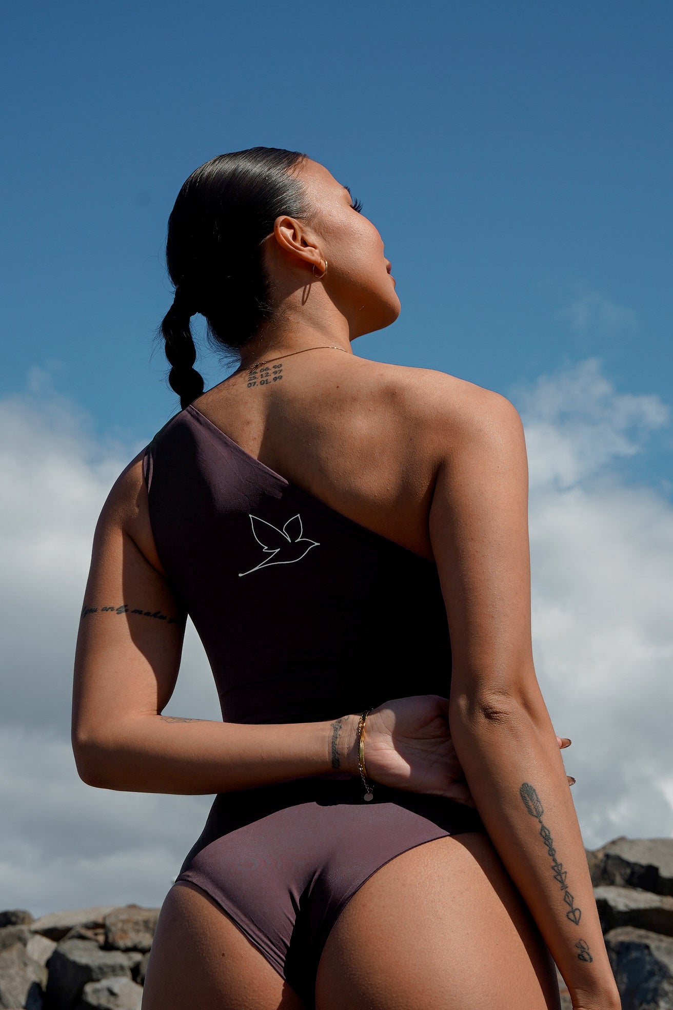 1000 - Brown Swimsuit