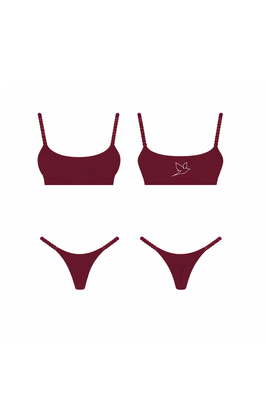 1013 - Vínrauður toppur