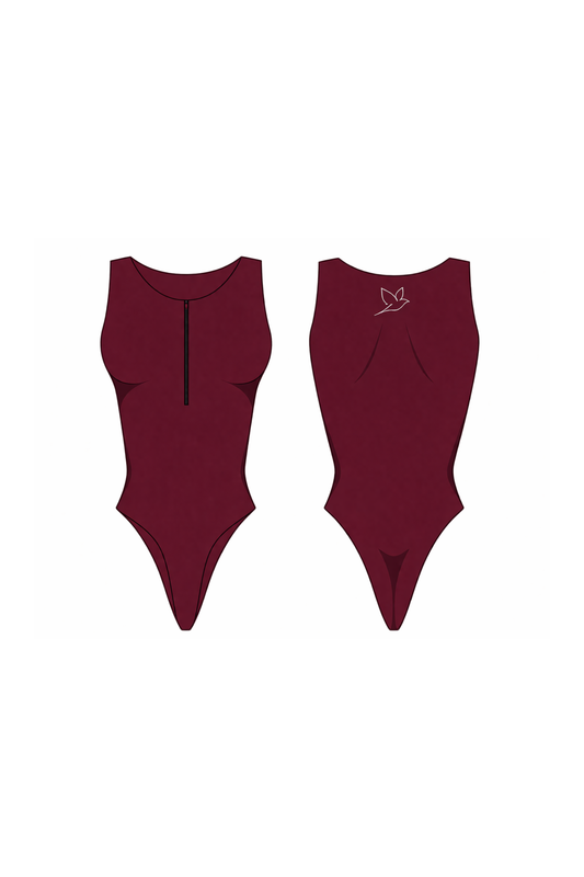 1005 - Vínrauður sundbolur