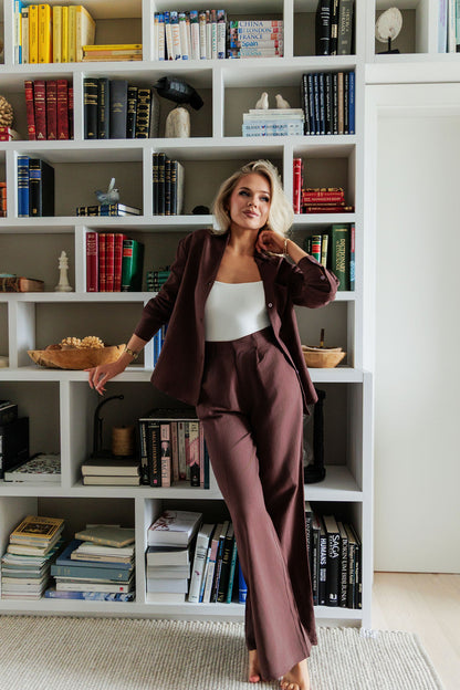 1045 - Brown linen pants
