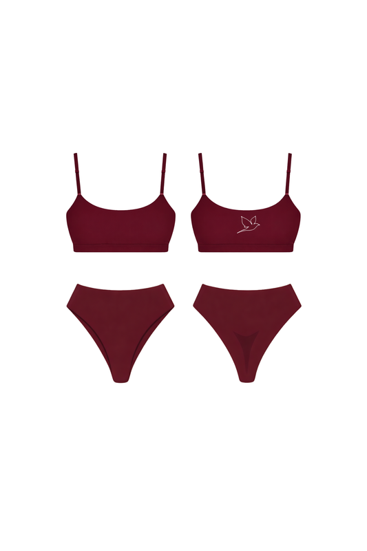 1004 - Vínrauður toppur