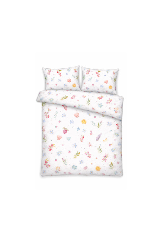 Sængurverasett með handmáluðu vor-mynstri