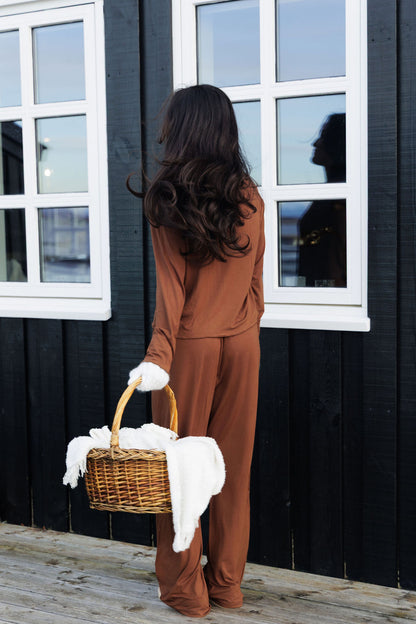 1054 - Brown bamboo cardigan