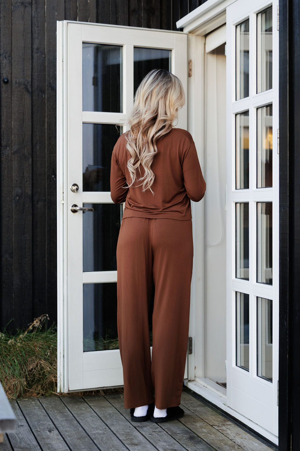 1054 - Brown bamboo cardigan