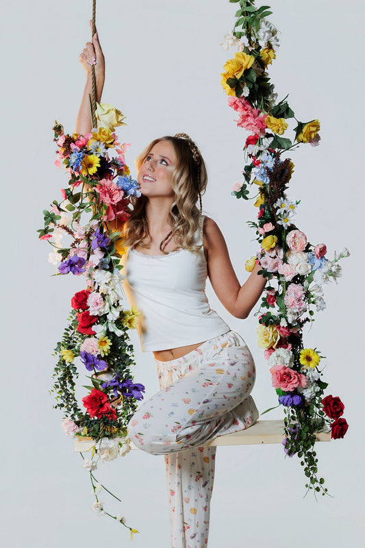 1057 - Bambus blúndu-toppur