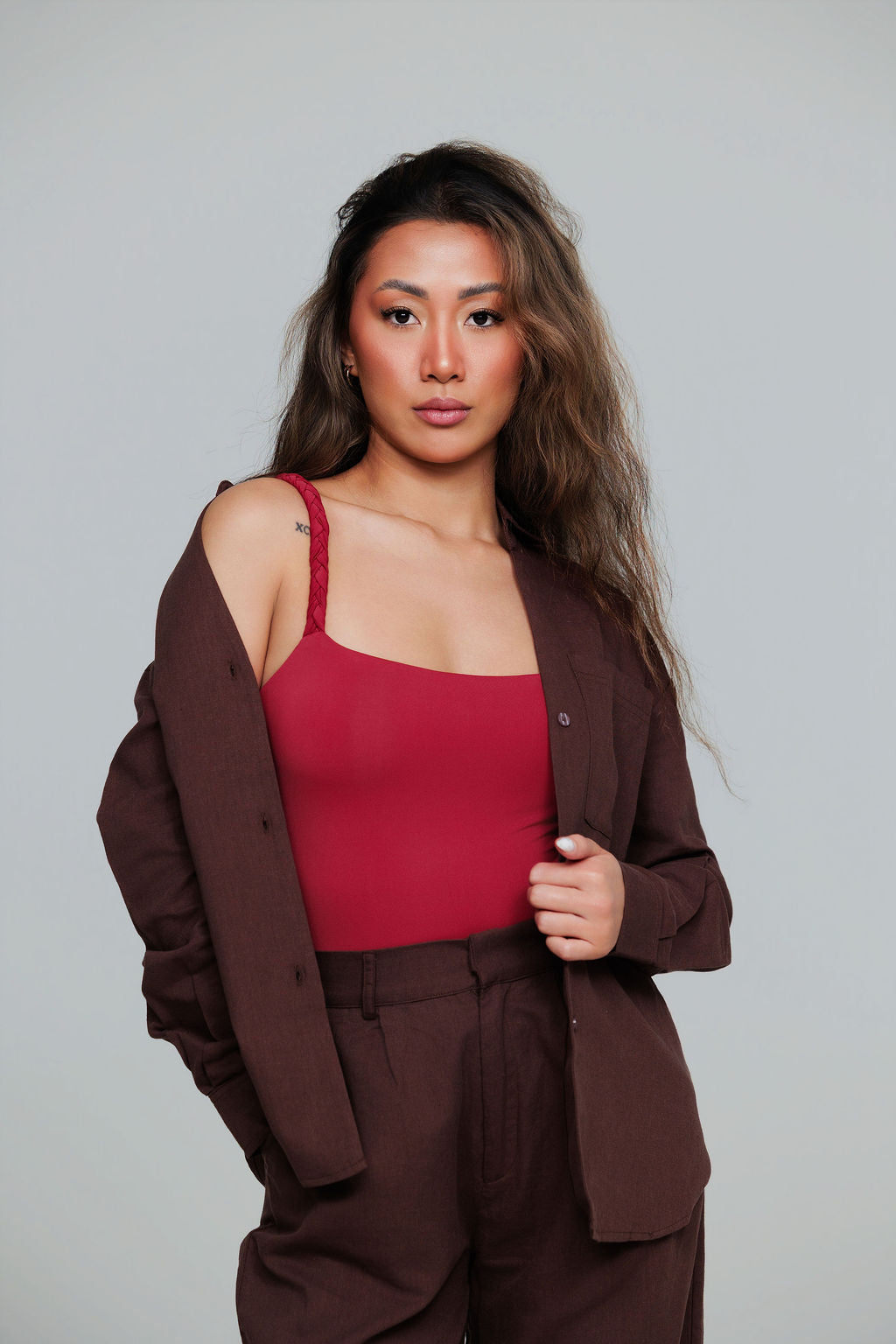 1045 - Brown linen pants