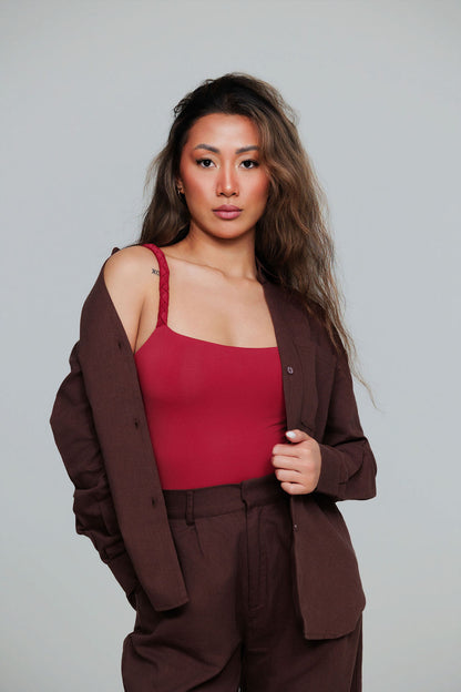 1045 - Brown linen pants
