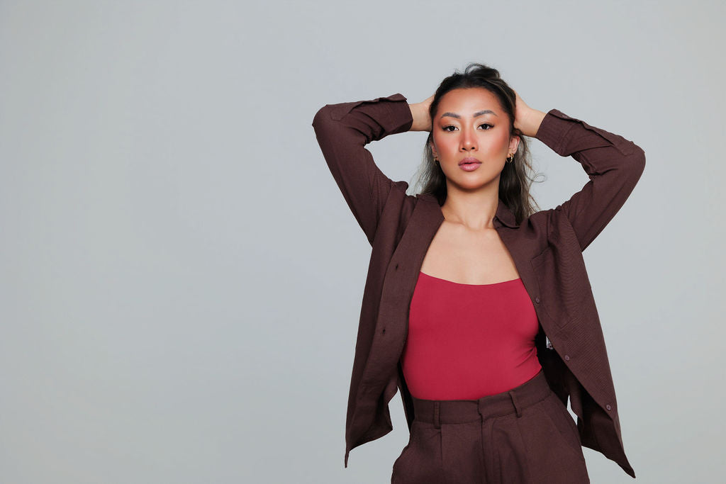 1045 - Brown linen pants