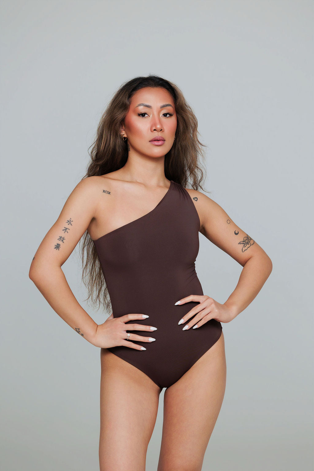 1000 - Brown Swimsuit