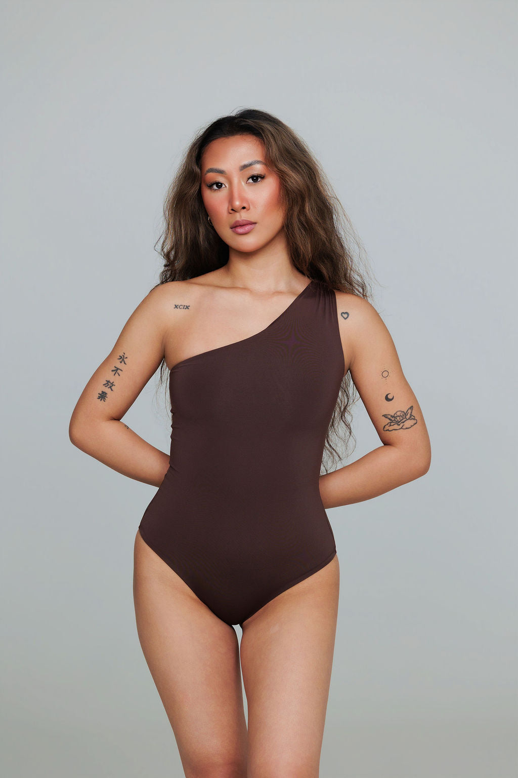 1000 - Brown Swimsuit