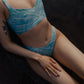 529 - Blue tie dye bottoms | Wagtail Bird Logo Swimwear | ＷＡＧＴＡＩＬ