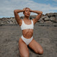 1002 - White top | Icelandic Luxury Swimwear Brand | ＷＡＧＴＡＩＬ