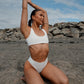 1002 - White top | Icelandic Luxury Swimwear Brand | ＷＡＧＴＡＩＬ