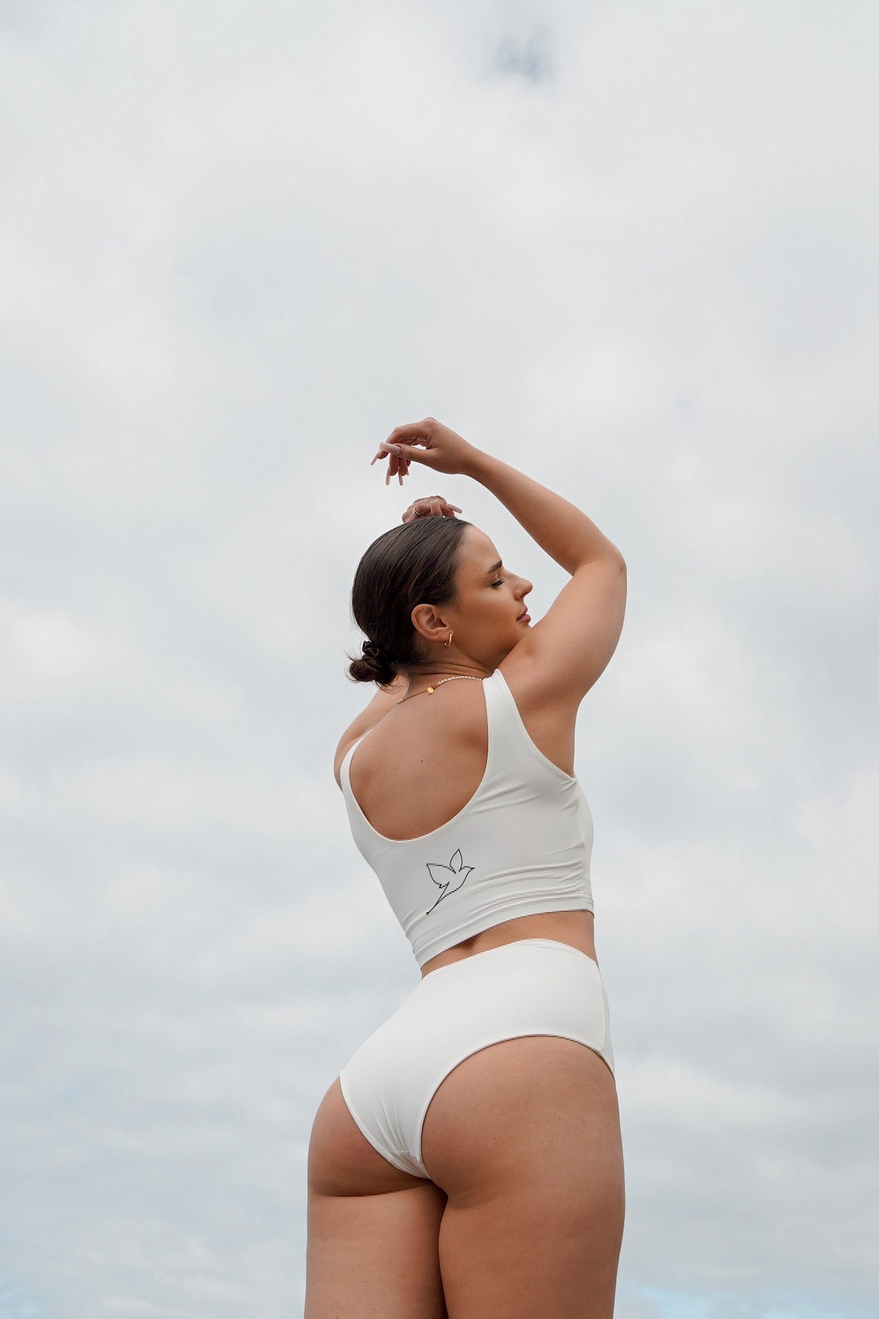 1003 - White bottoms | Icelandic Luxury Swimwear Brand | ＷＡＧＴＡＩＬ
