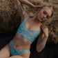 529 - Blue tie dye top | Wagtail Bird Logo Swimwear | ＷＡＧＴＡＩＬ