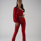 908 - Red one shoulder Top